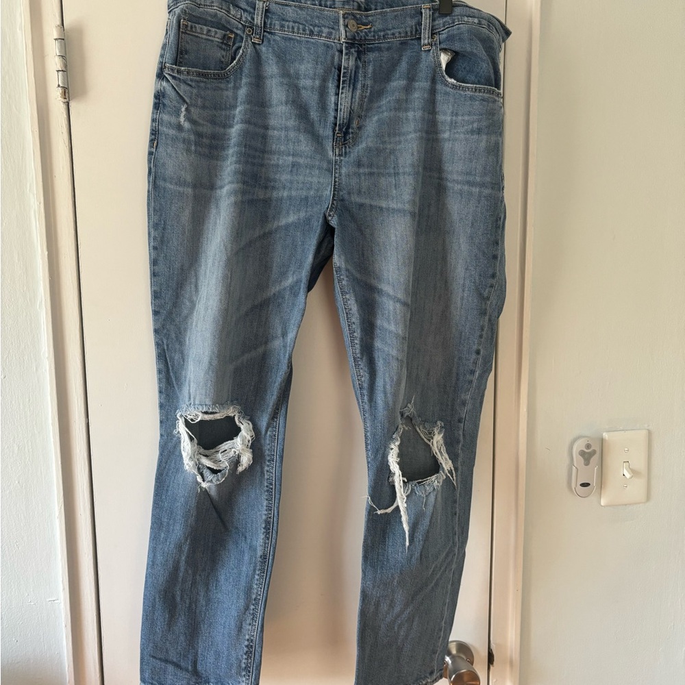 Distressed Blue Women's Jeans